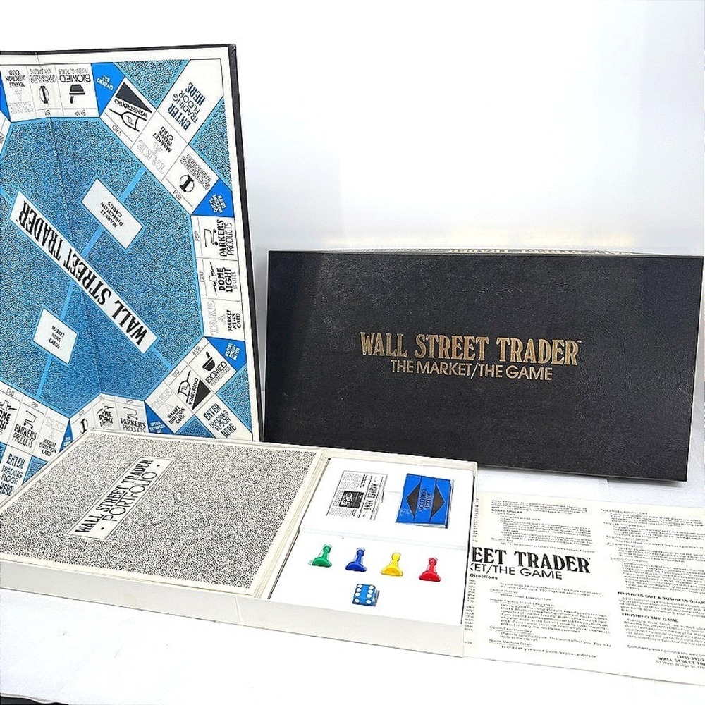 Wall Street Trader Board Game VTG 1988 Stock Market Strategy Learning Teaching